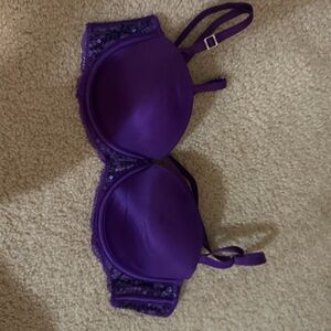 PINK Victoria's Secret Purple Sequin Bra